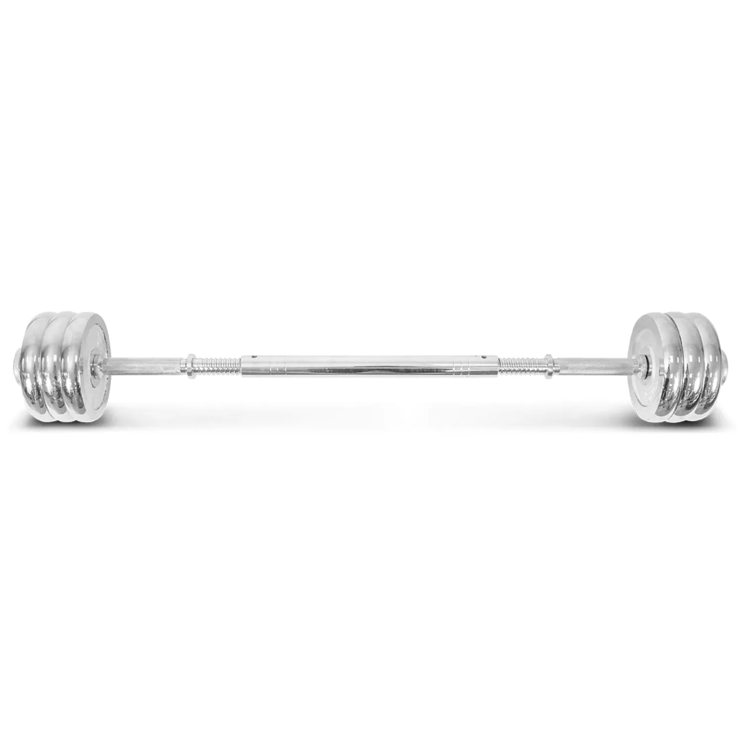 30kg 2-in-1 Dumbbell Barbell Set, Heavy Duty Steel