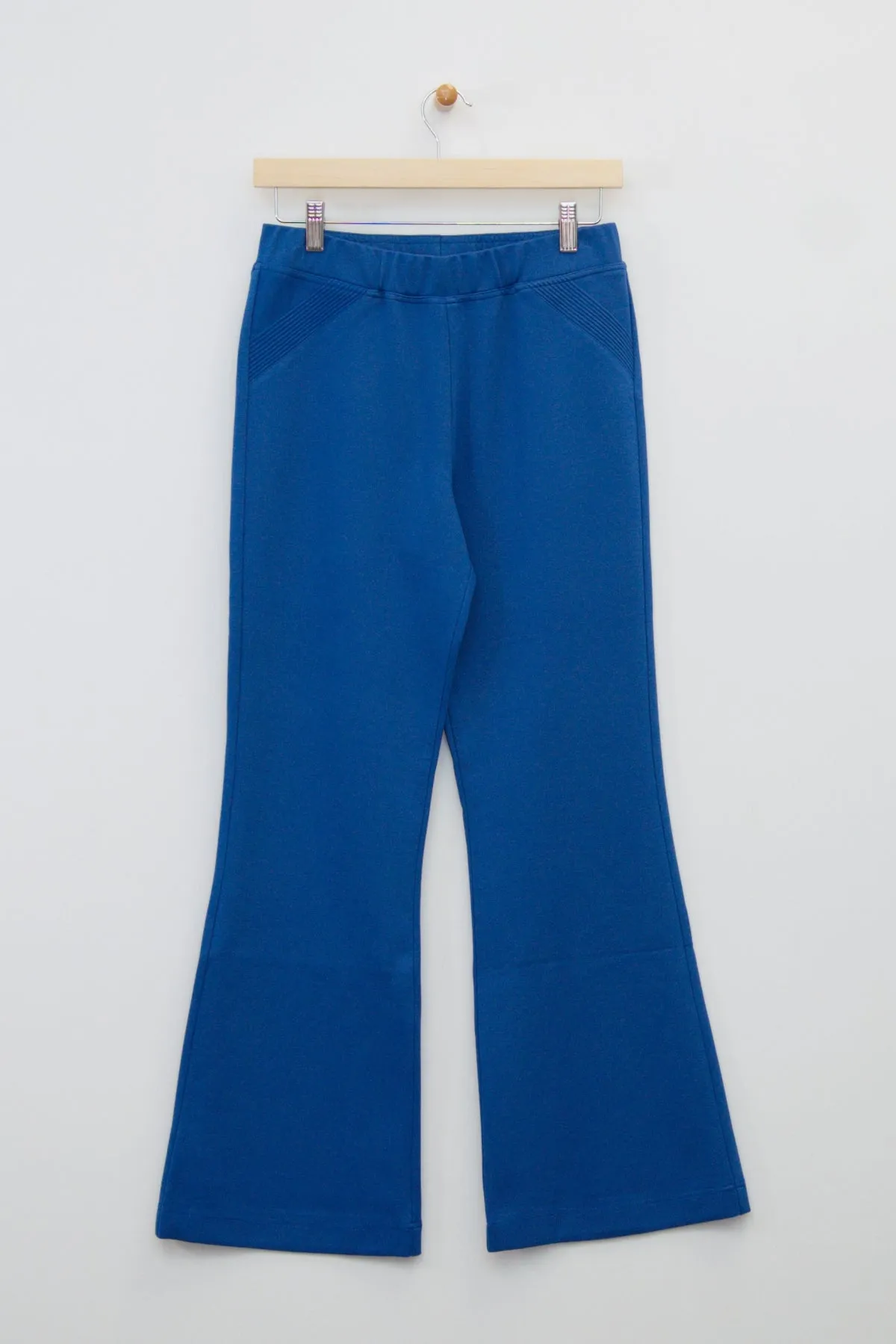 38" Flare Pant with Quilted Hip Detail