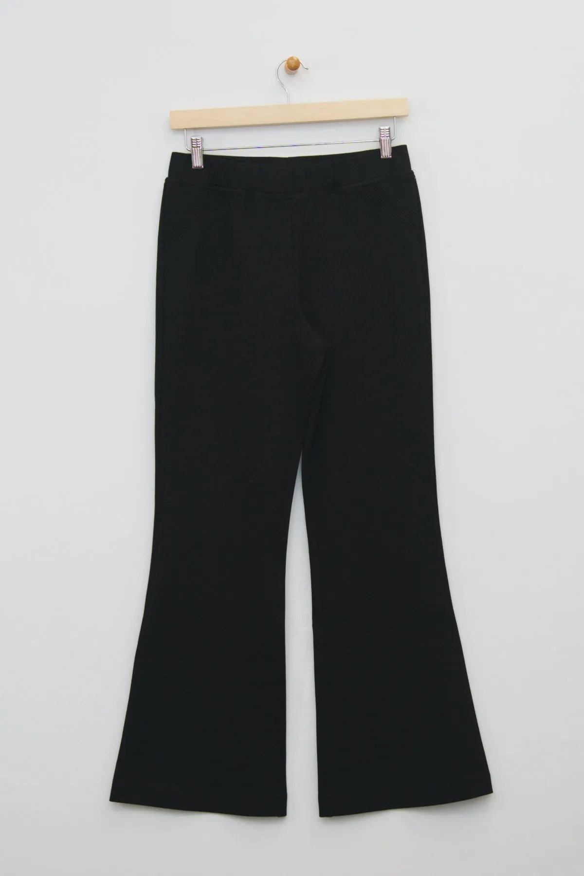 38" Flare Pant with Quilted Hip Detail