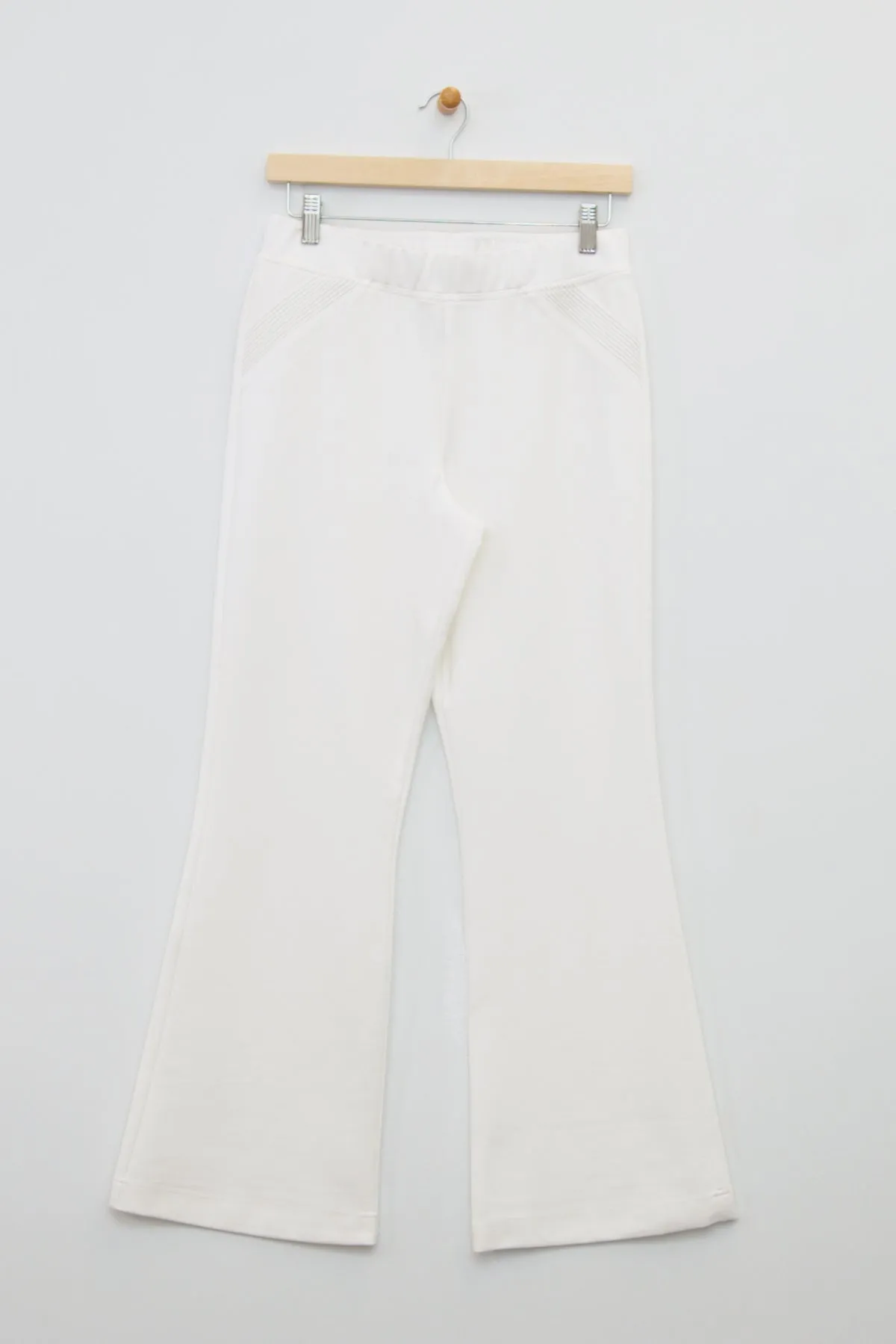 38" Flare Pant with Quilted Hip Detail