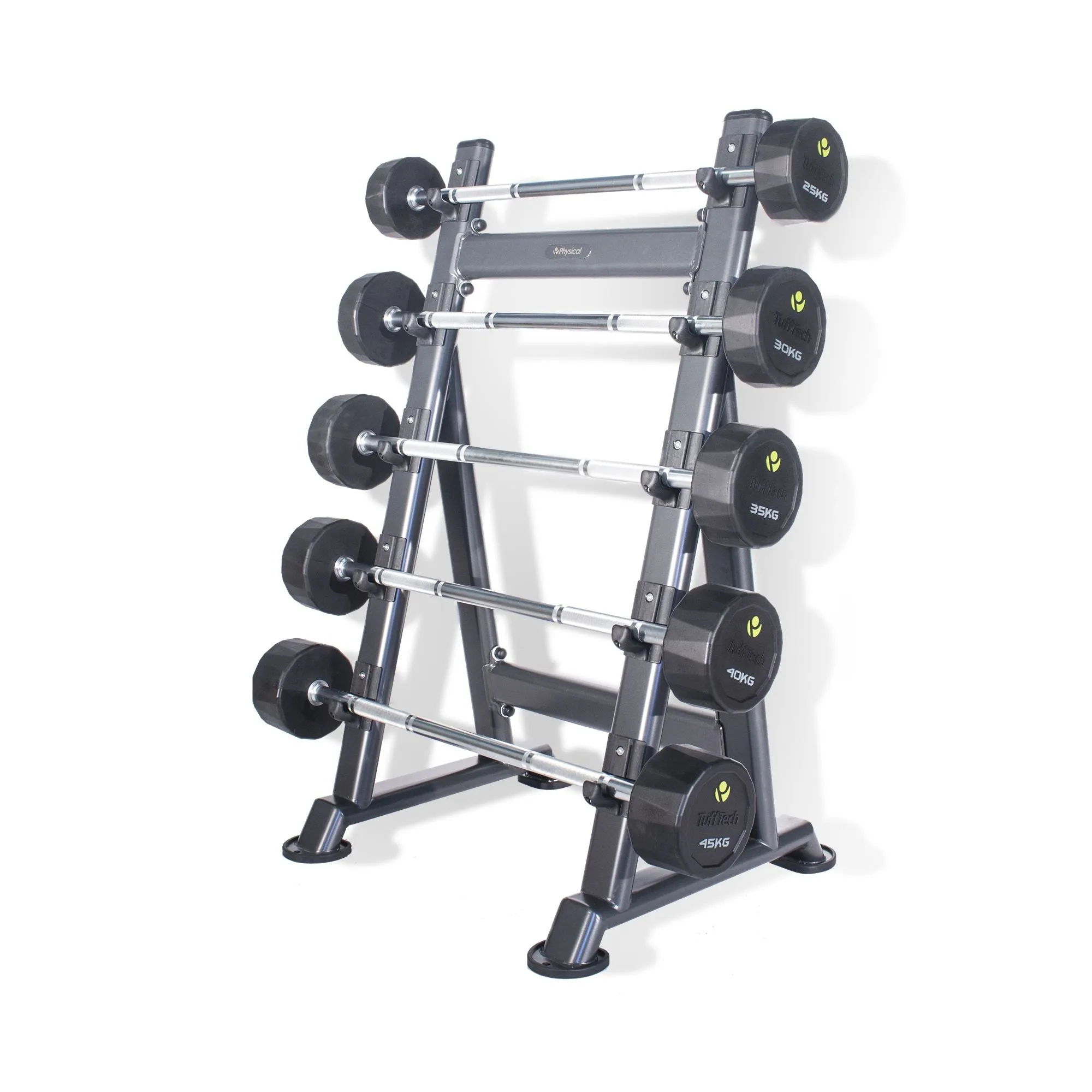 5 Pair PU Barbells Sets with Racks