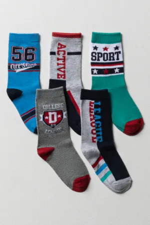 5Pack Socks Print Sports S23