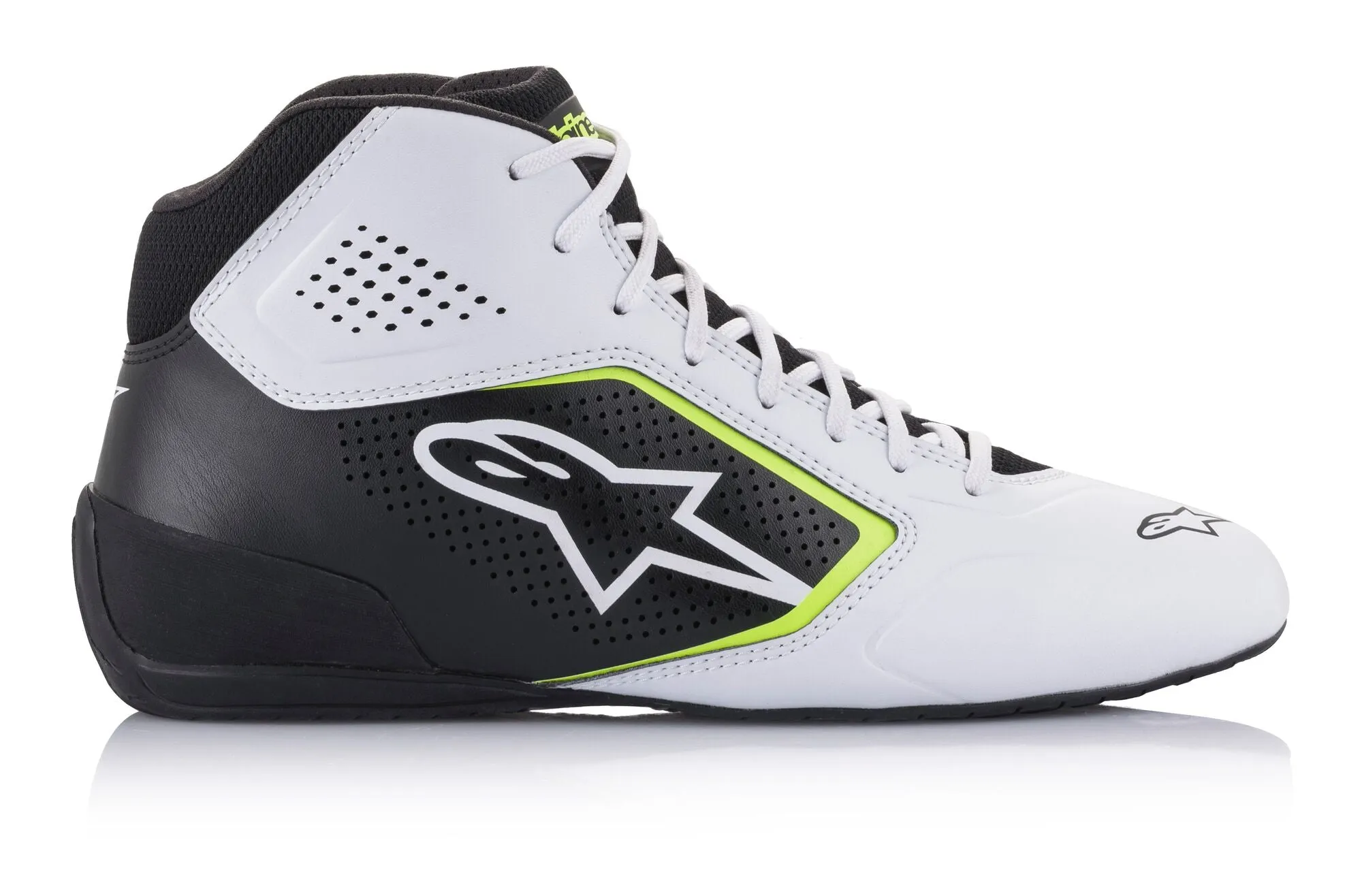 ALPINESTARS 2711521_215_5 Karting shoes TECH-1 K START V2, white/black/yellow fluo, Size 37