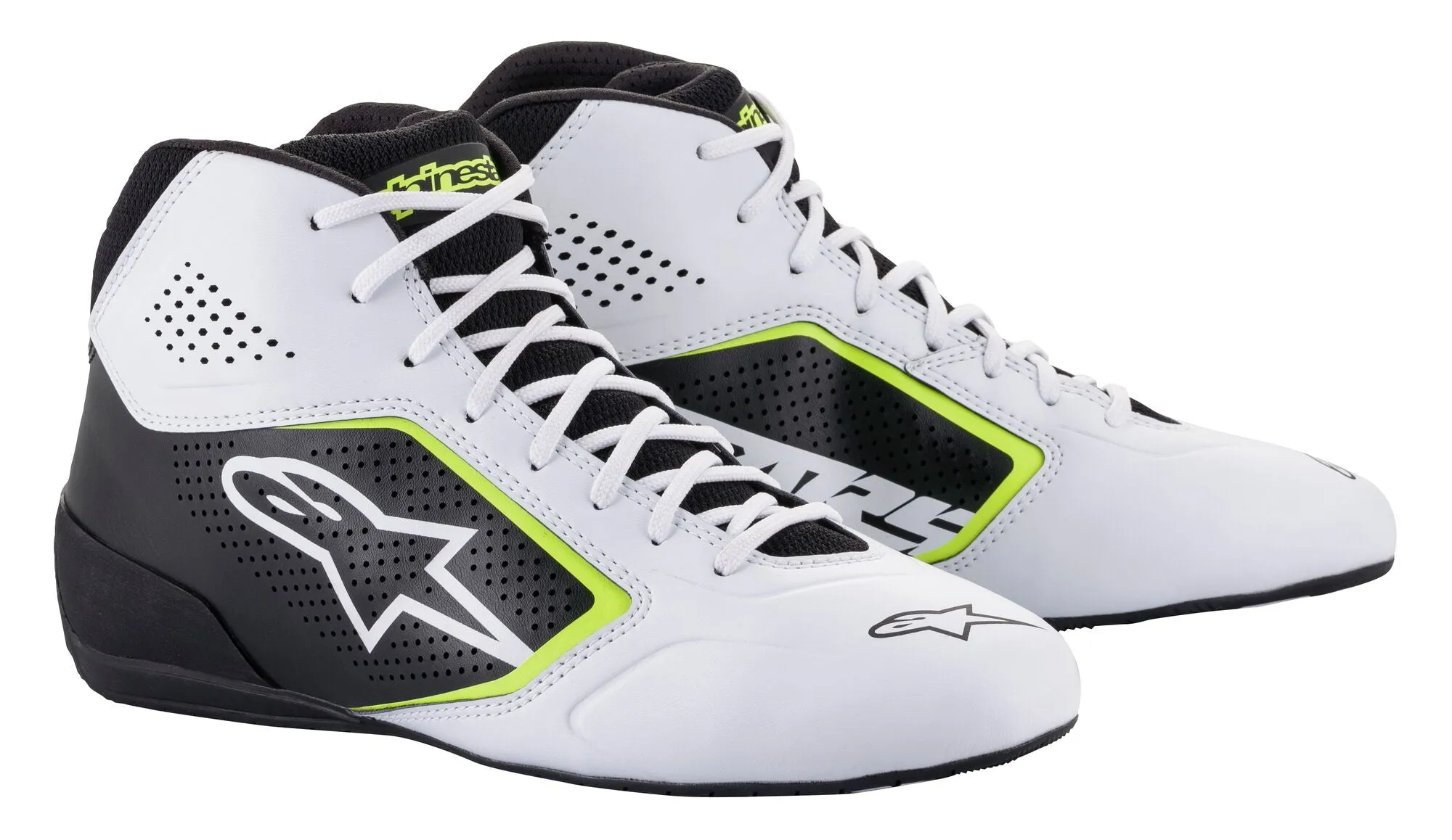 ALPINESTARS 2711521_215_5 Karting shoes TECH-1 K START V2, white/black/yellow fluo, Size 37