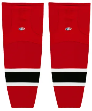 Athletic Knit (AK) HS2100-366 1976-78 Cleveland Barons Red Mesh Ice Hockey Socks