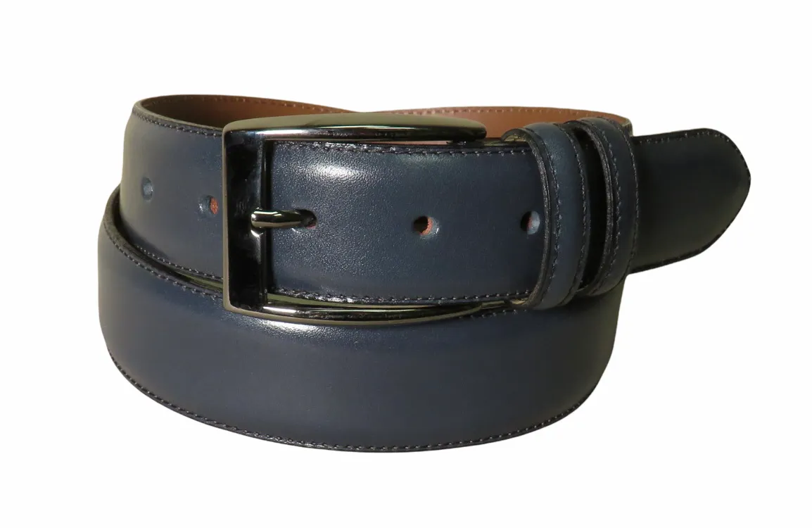 Bench Craft Leather Belt | Navy