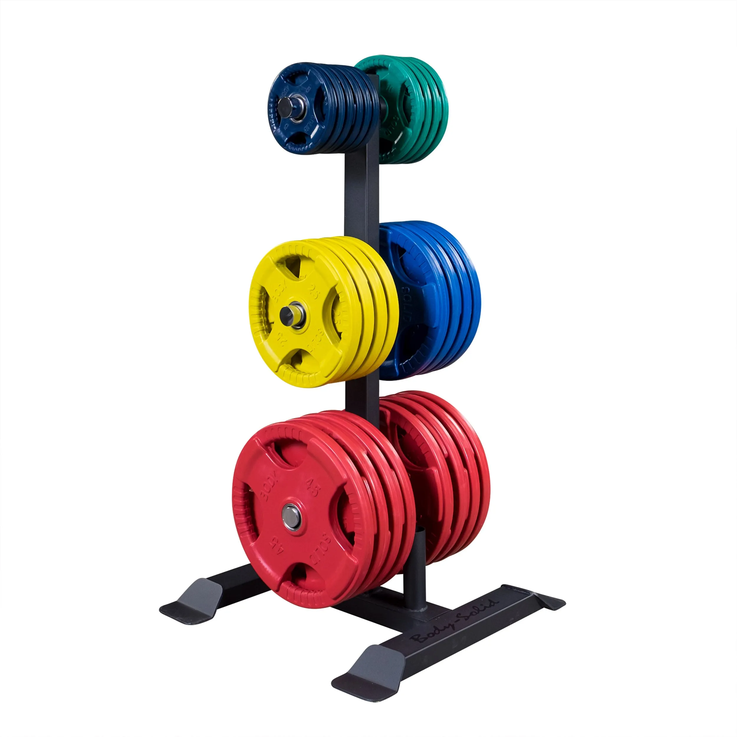 Body-Solid Olympic Weight Plate Tree & Barbell Holder