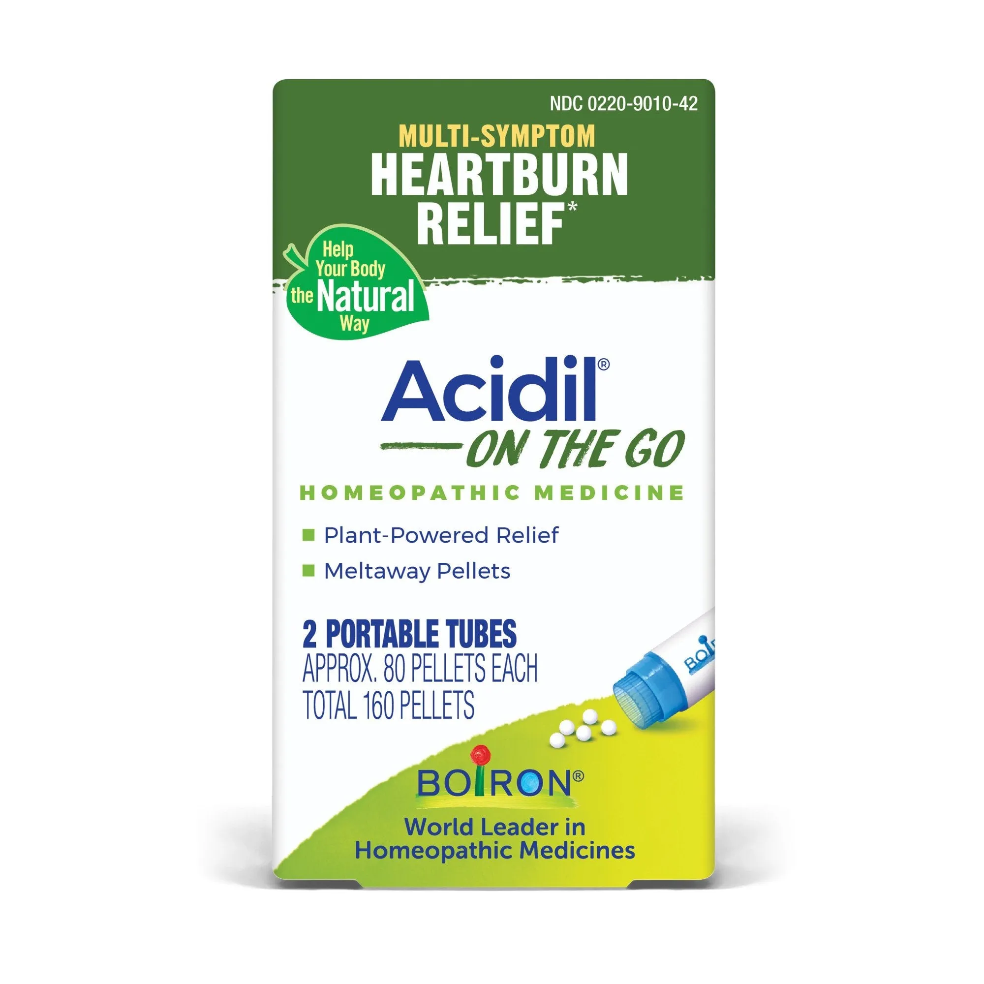 Boiron Acidil On the Go Homeopathic Medicine for Heartburn Relief 160 Pellet