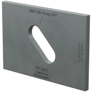 BPS 3 in. x 4-1/2 in. Slotted Bearing Plate with 5/8 in. Bolt Dia. (Pack of 25)