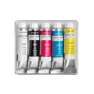 Caran d'Ache Gouache Studio Colour Tubes 10ml Set of 5