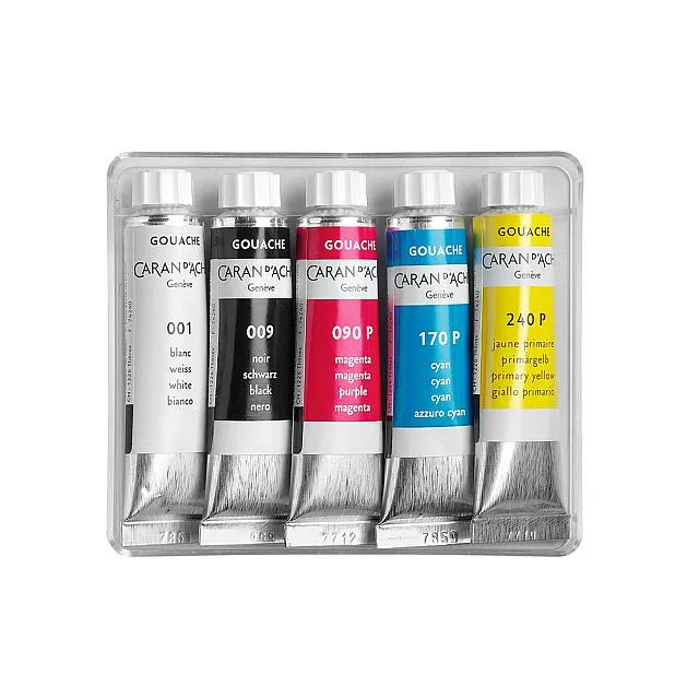 Caran d'Ache Gouache Studio Colour Tubes 10ml Set of 5