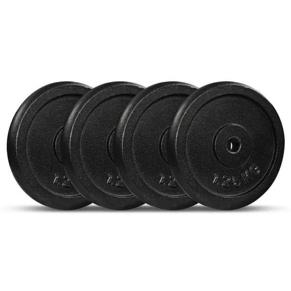 Clearance: Black Cast Iron Weight Plates (for 25MM bars), Sold in pairs, $4/kg starting from: