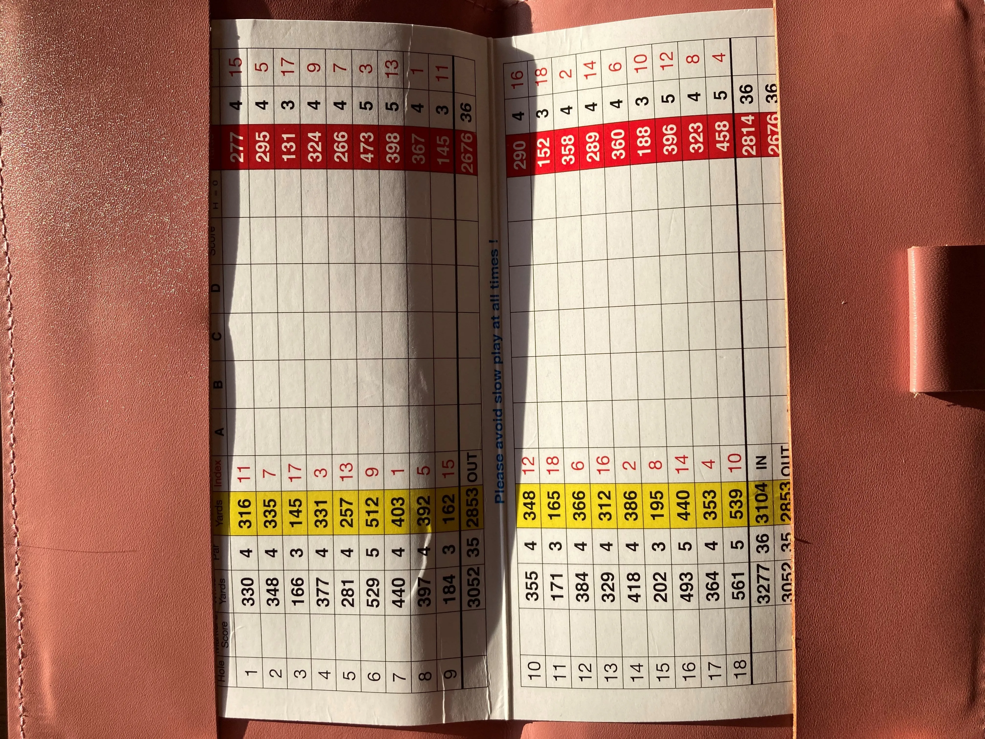 Druh Scorecard Holder