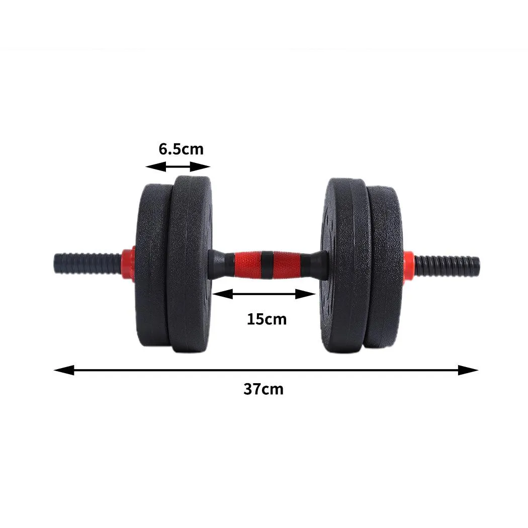 Dumbbells Barbell Weight Set 15KG Adjustable