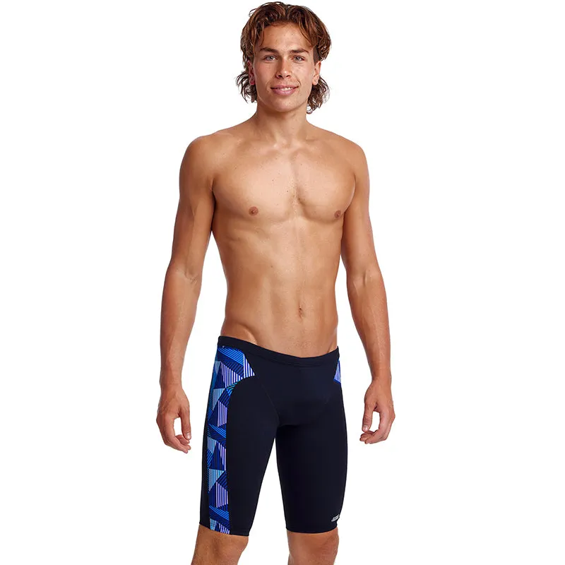 Funky Trunks - Blue Bars - Mens Training Jammers