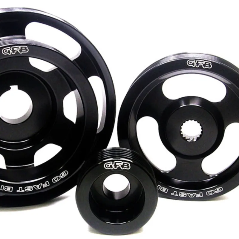 Go Fast Bits Under Drive Pulley Kit - Black - Subaru WRX 2008-14