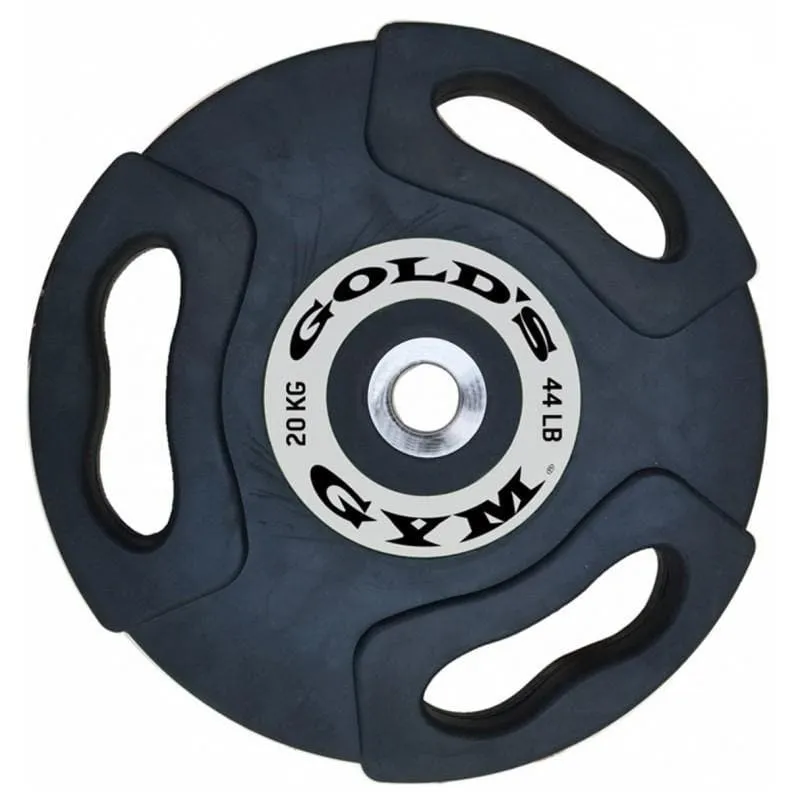 GOLD'S GYM PREMIUM OLYMPIC RUBBER GRIP WEIGHT PLATES