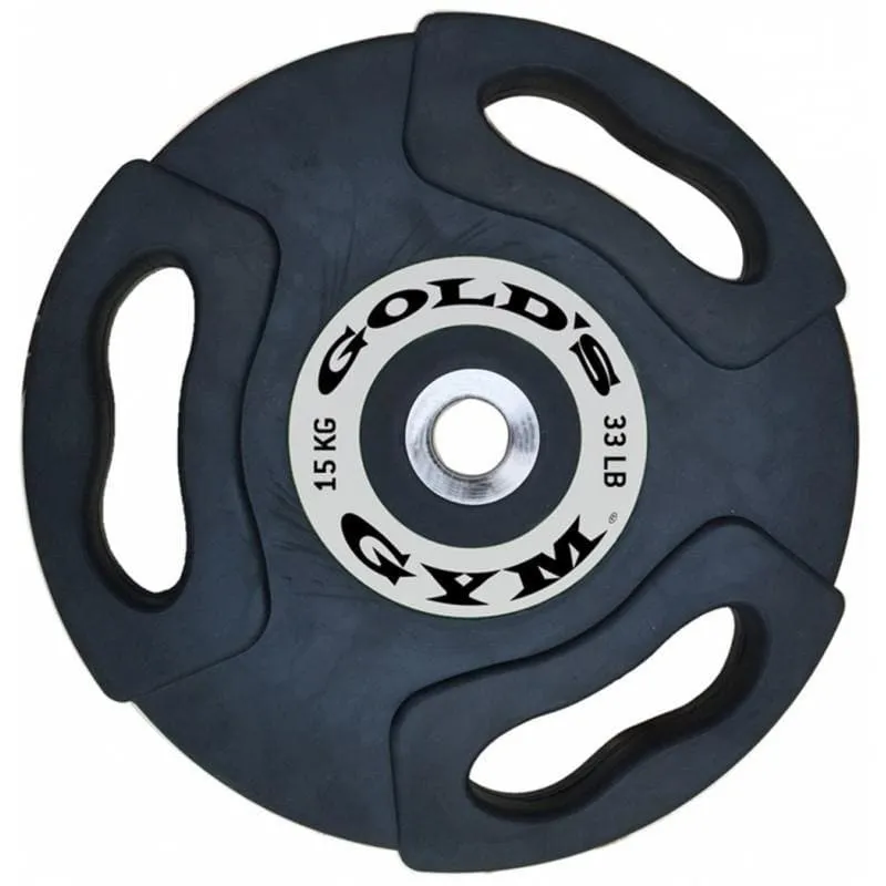 GOLD'S GYM PREMIUM OLYMPIC RUBBER GRIP WEIGHT PLATES