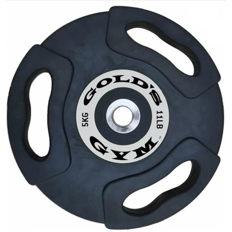 GOLD'S GYM PREMIUM OLYMPIC RUBBER GRIP WEIGHT PLATES