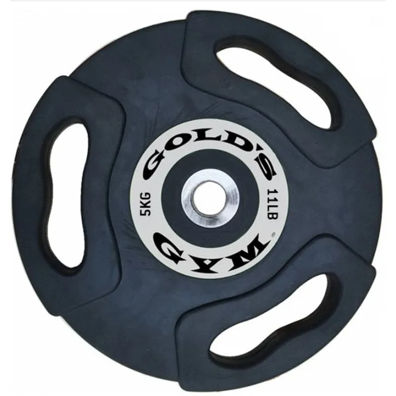 GOLD'S GYM PREMIUM OLYMPIC RUBBER GRIP WEIGHT PLATES