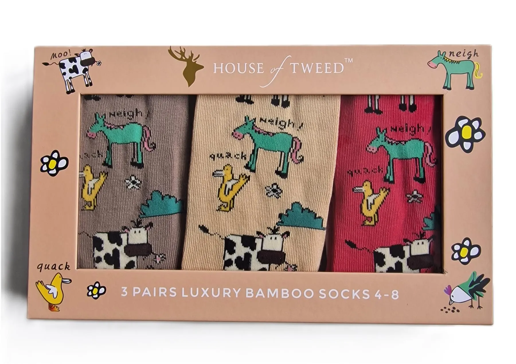 House of Tweed Luxury Ladies Bamboo Gift Novelty Socks