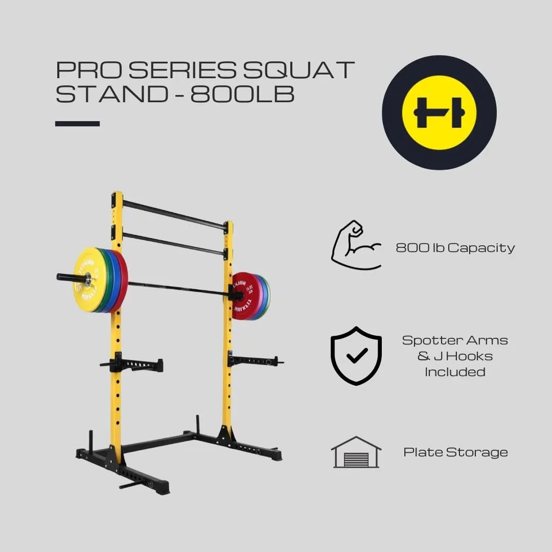 HulkFit Pro Series Squat Stand - 800lb Capacity