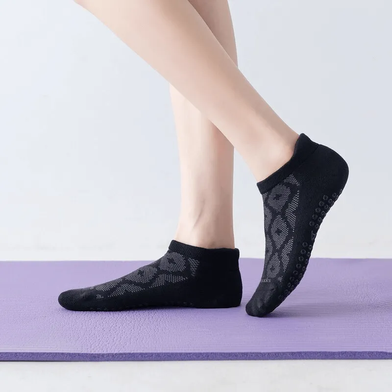 Ladies Breathable Anti-Slip Cotton Pilates Socks / Casual Sports Socks - SF1435