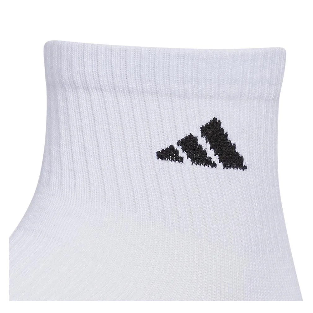 Men`s Superlite 3.0 6 Pack Quarter Tennis Socks White and Black