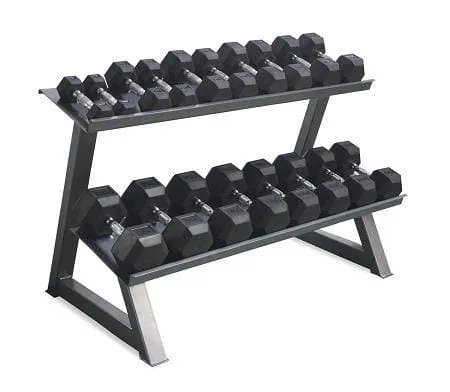 MORGAN DELUXE DUMBBELL STORAGE RACK - FOR RUBBER HEX D'BELLS