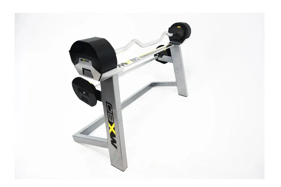 MX80 Rapid Change Adjustable Barbell / Curl Bar System (20lbs to 80lbs)