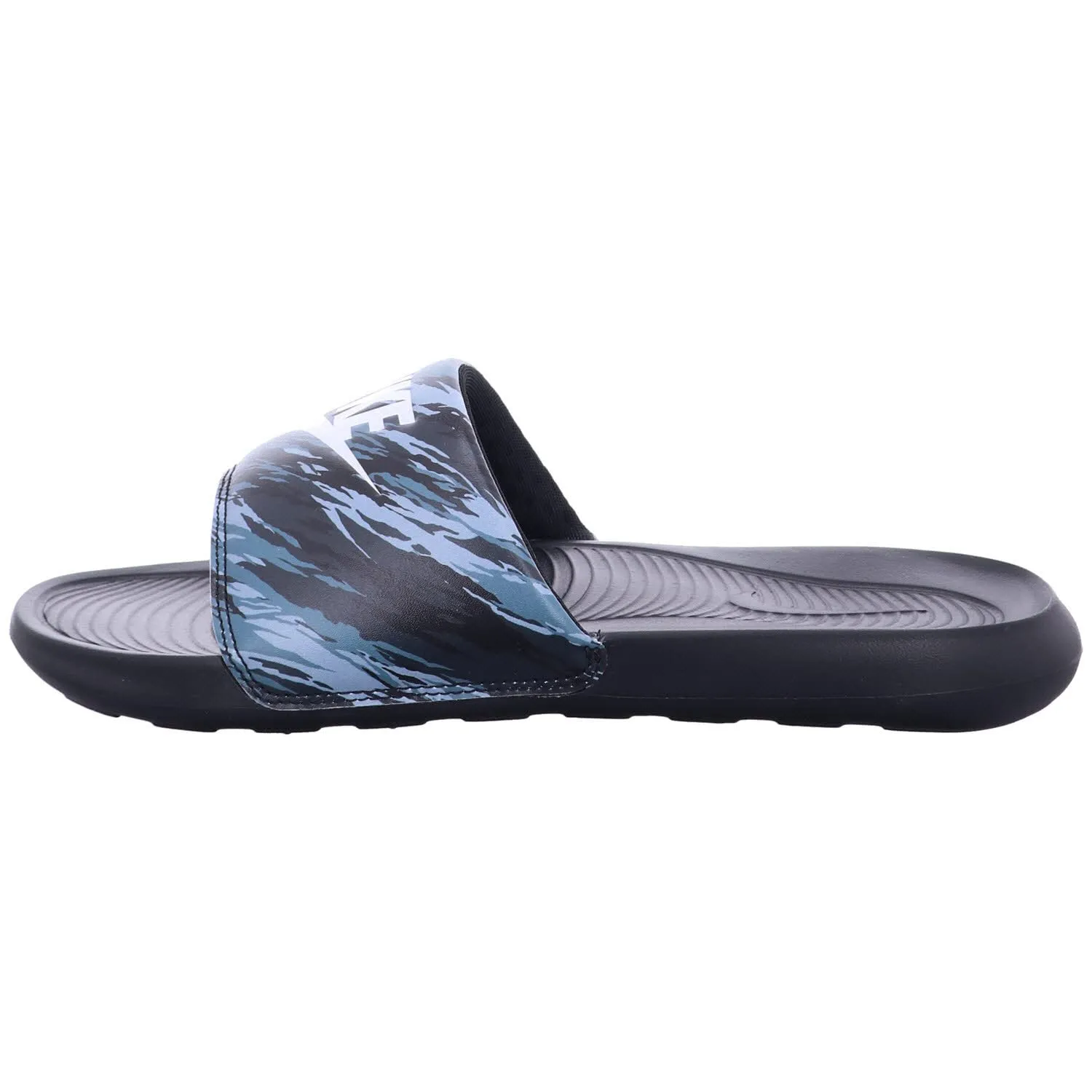 Nike VICTORI ONE Slide Print,Black/Pure Platinium,8