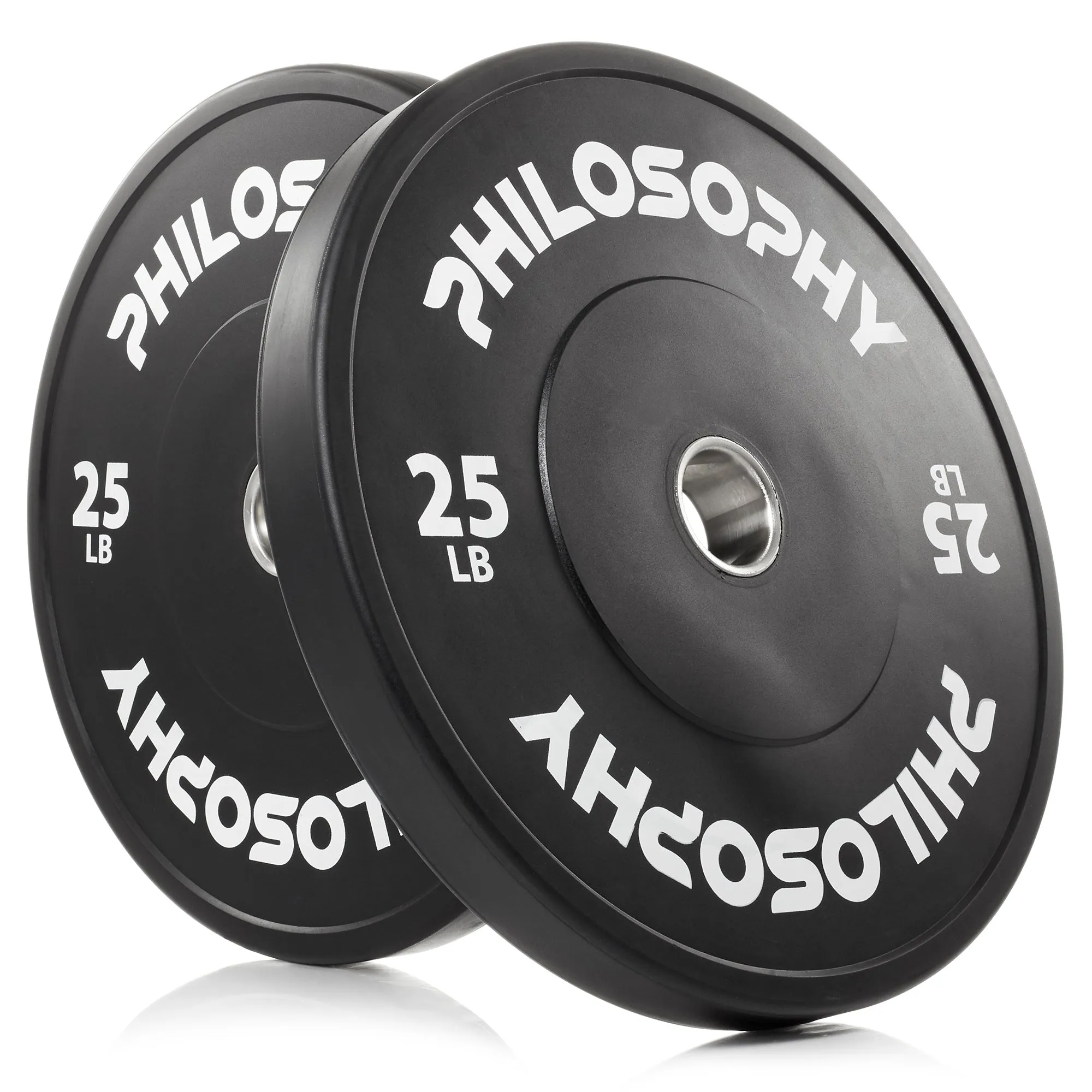 Olympic 2-Inch Rubber Bumper Plate - Black, Single Weight Plate