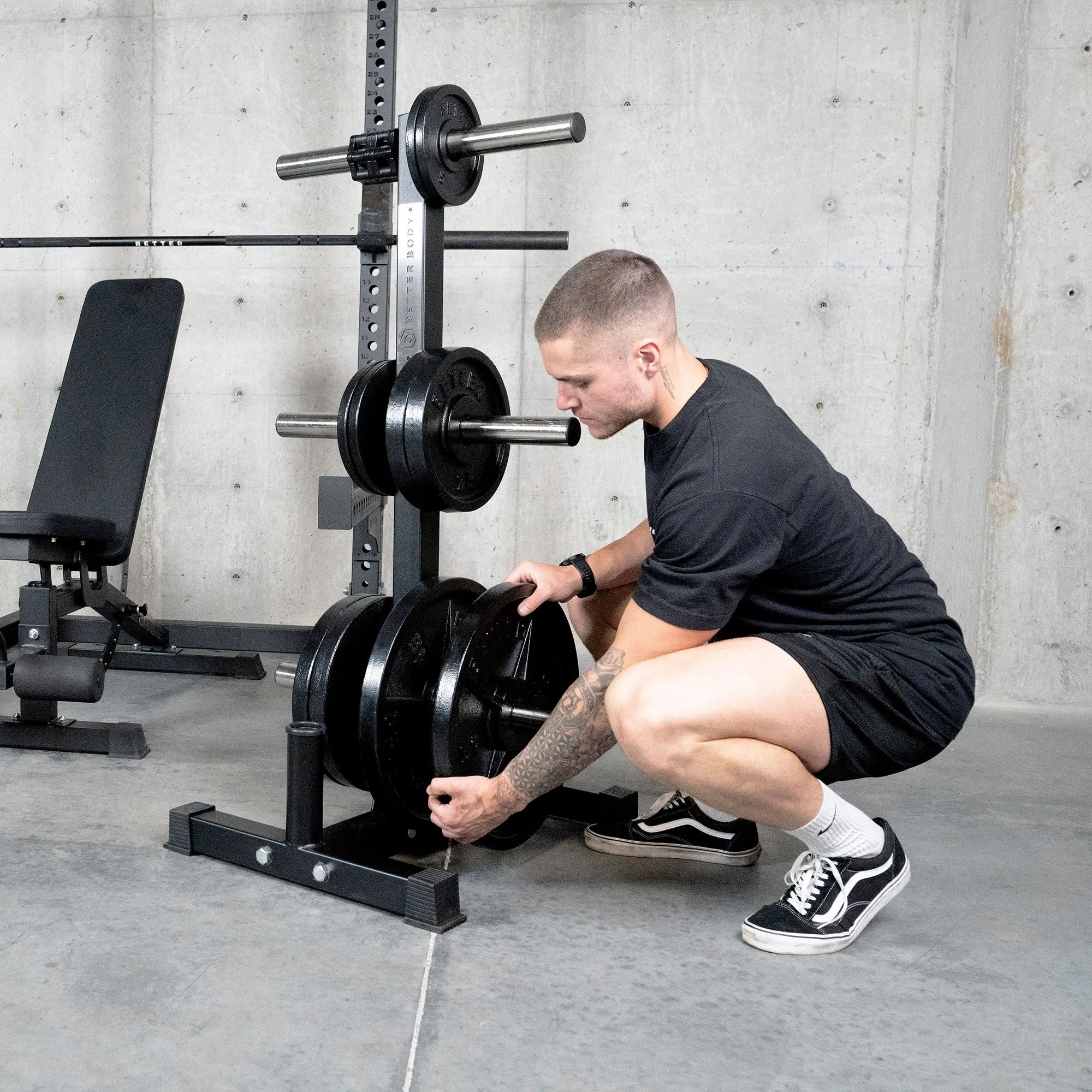 Plate and Barbell Rack 2.0