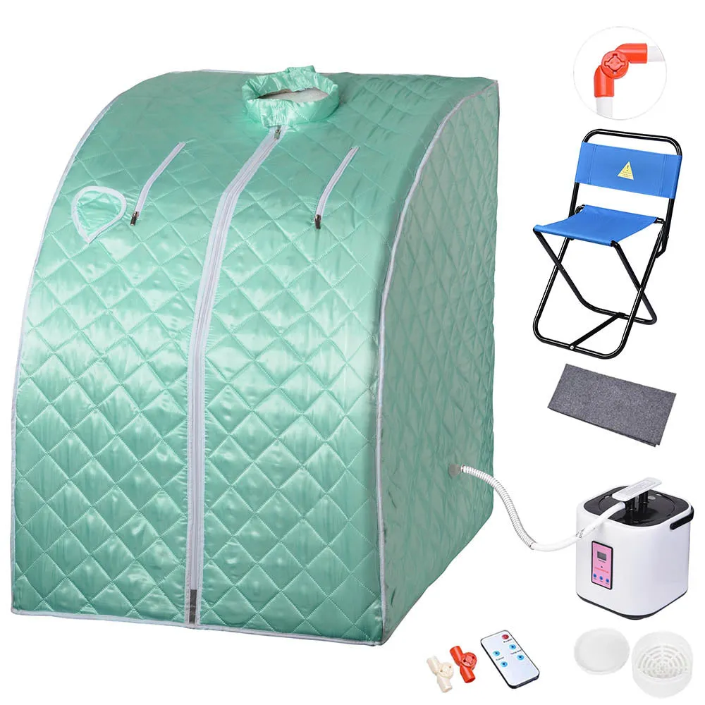 Portable Steam Sauna with Chair & Remote 40x34x30"