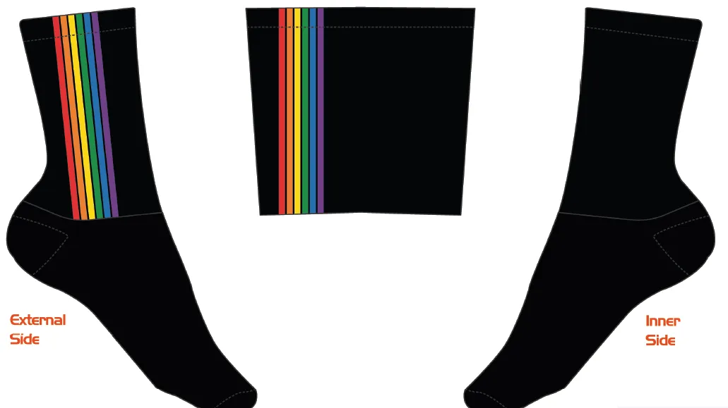 PRIDE Cycling Socks - Black