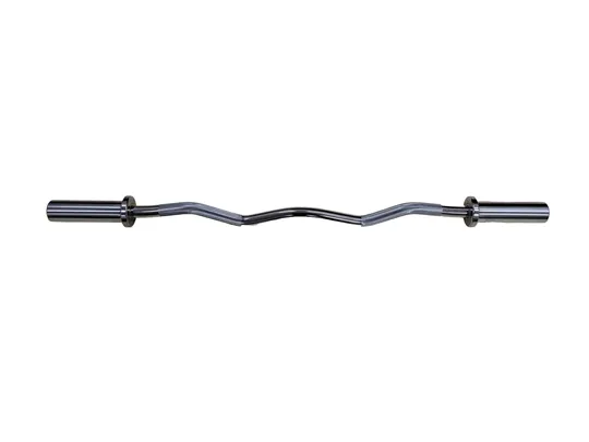 Progression Chrome Olympic Ez Curl Bar 47" - (350 LB - 28 MM)