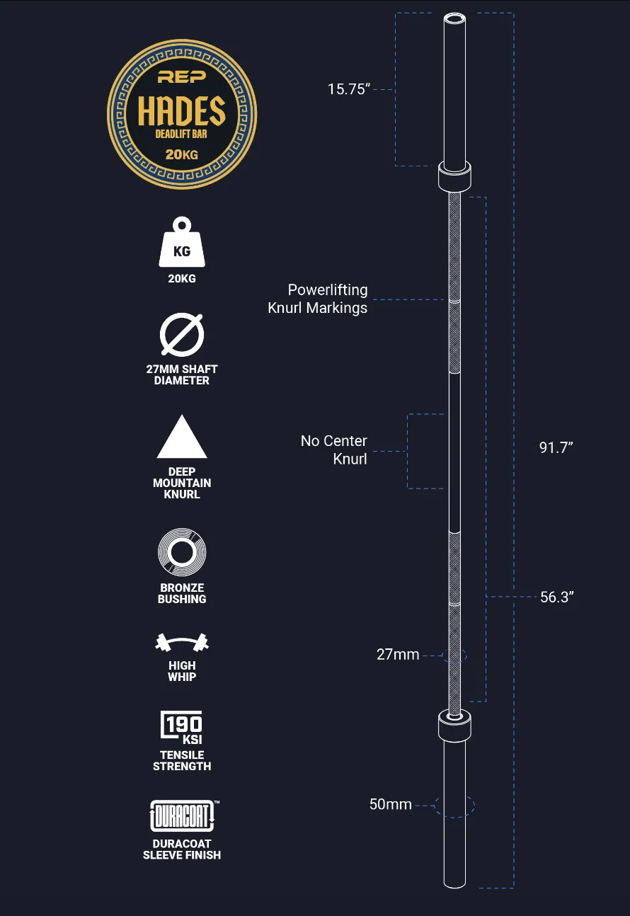 REP Fitness Hades Deadlift Bar