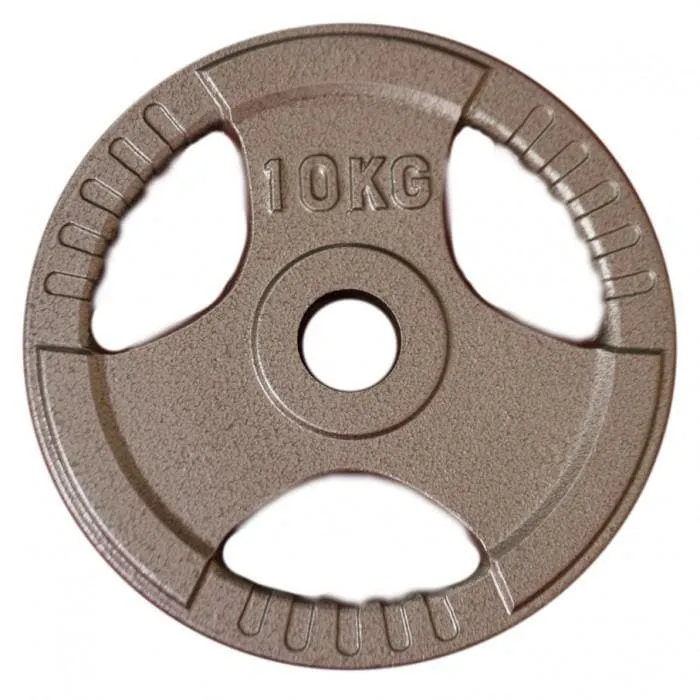 SALE: Olympic Hammertone-Finished Tri-Grip Weight Plates, (for 50MM Bars) Sold in Pairs, $4.50/kg.