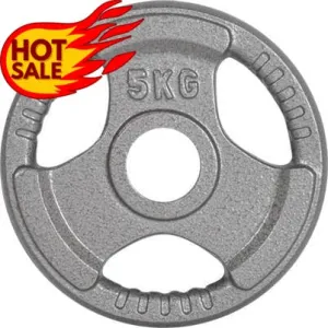 SALE: Olympic Hammertone-Finished Tri-Grip Weight Plates, (for 50MM Bars) Sold in Pairs, $4.50/kg.