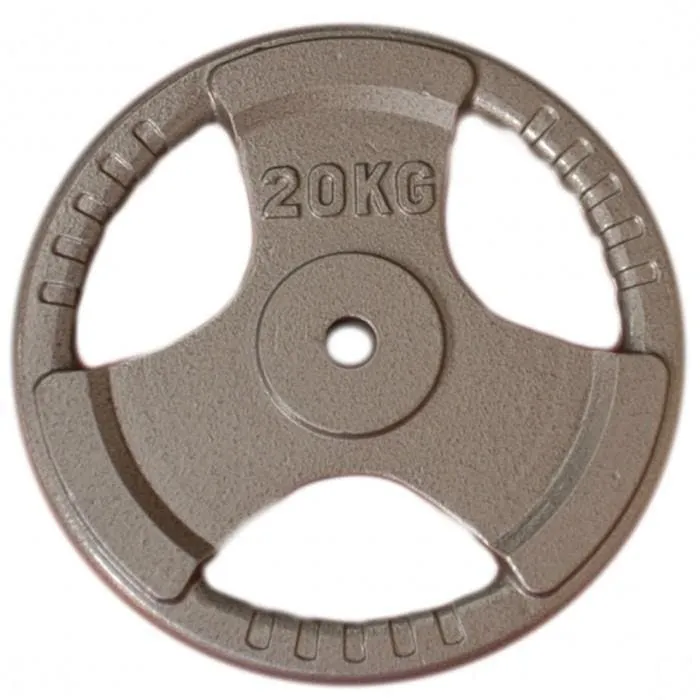 SALE: Standard Size Hammertone Tri-Grip Weight Plates (for 28mm bars) Sold in Pairs, $4.50/kg