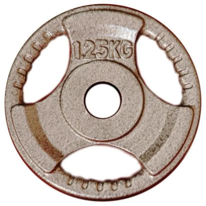 SALE: Standard Size Hammertone Tri-Grip Weight Plates (for 28mm bars) Sold in Pairs, $4.50/kg