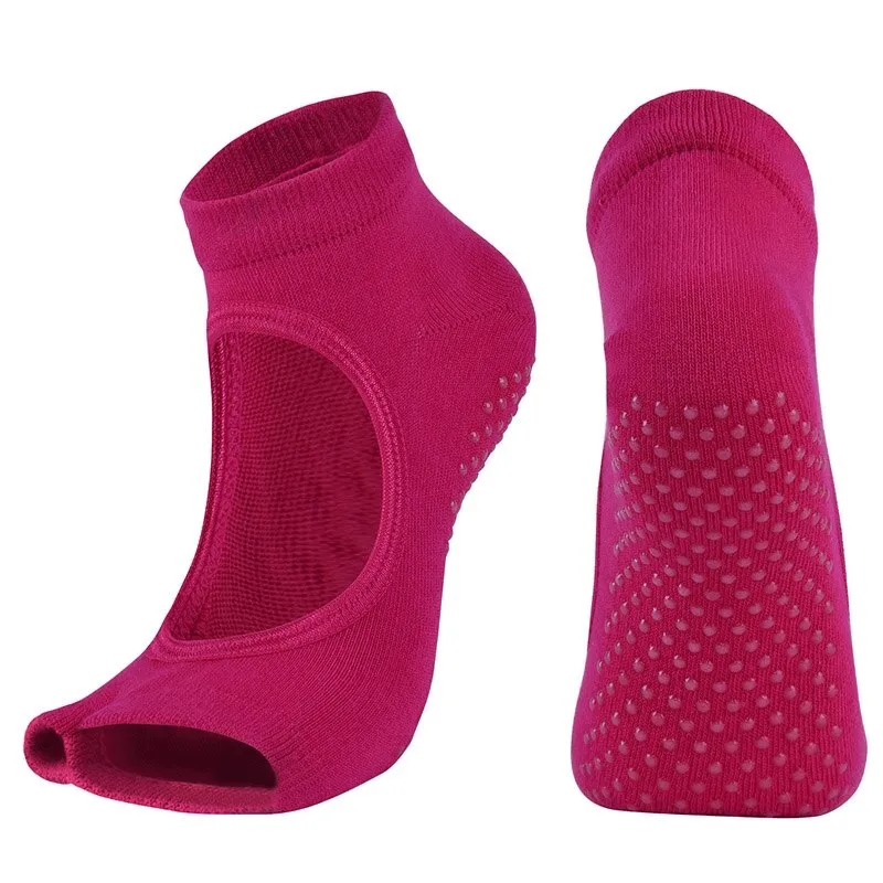 Shaped Sports Anti-Slip Women's Open Toe Socks - SF0333