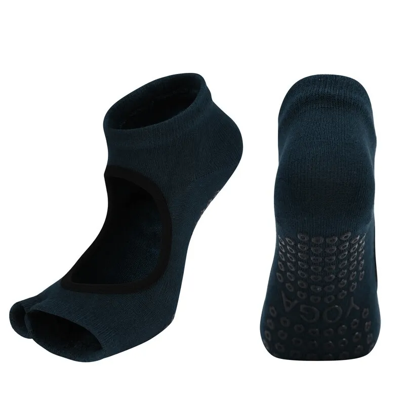 Shaped Sports Anti-Slip Women's Open Toe Socks - SF0333