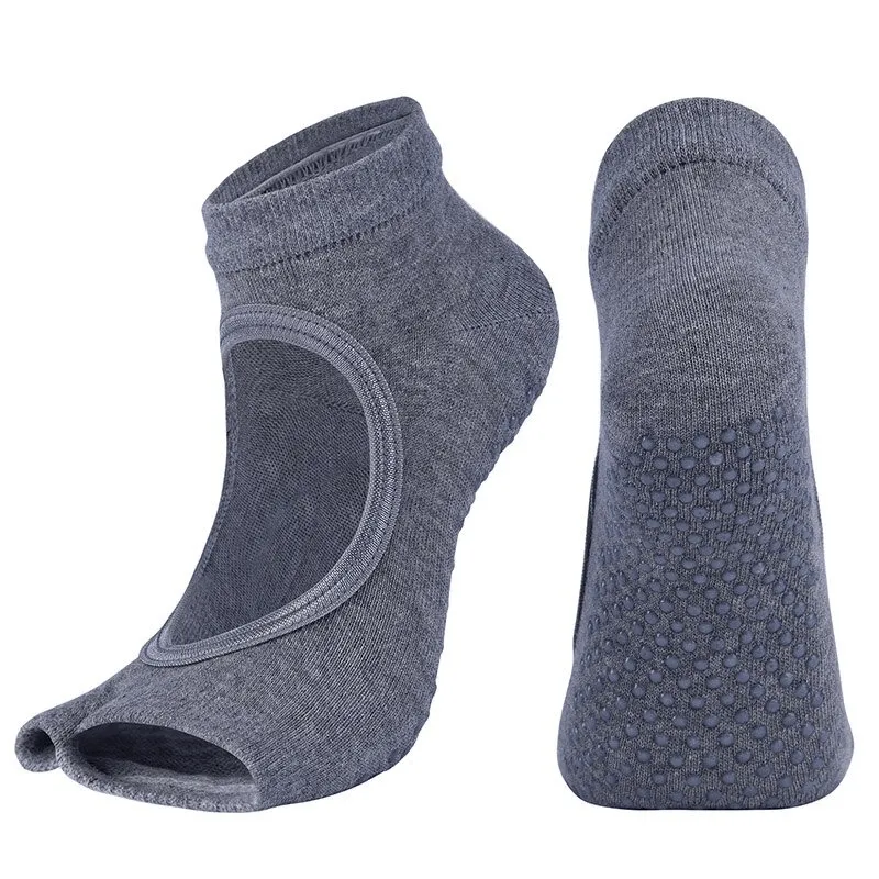 Shaped Sports Anti-Slip Women's Open Toe Socks - SF0333