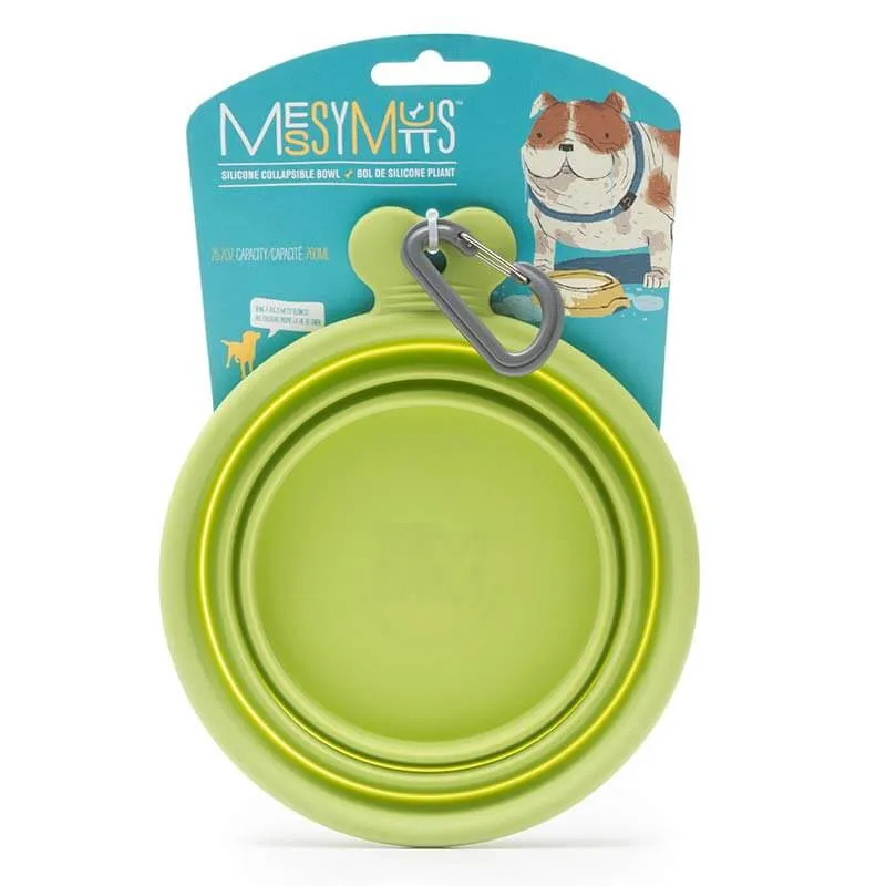 Silicone Collapsible Dog Bowl, Large , 3 Cup Travel Dog Bowl