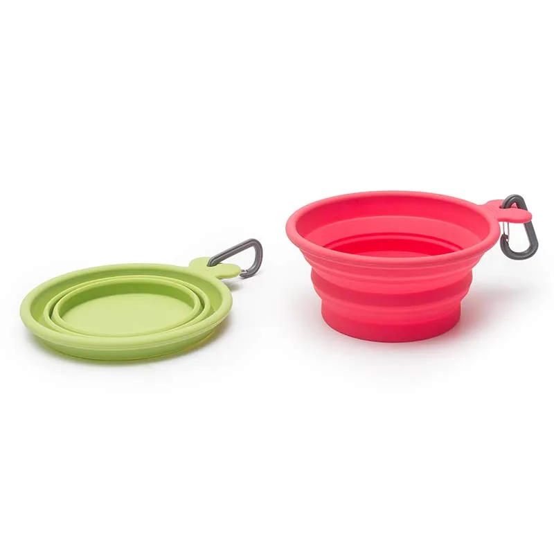 Silicone Collapsible Dog Bowl, Large , 3 Cup Travel Dog Bowl