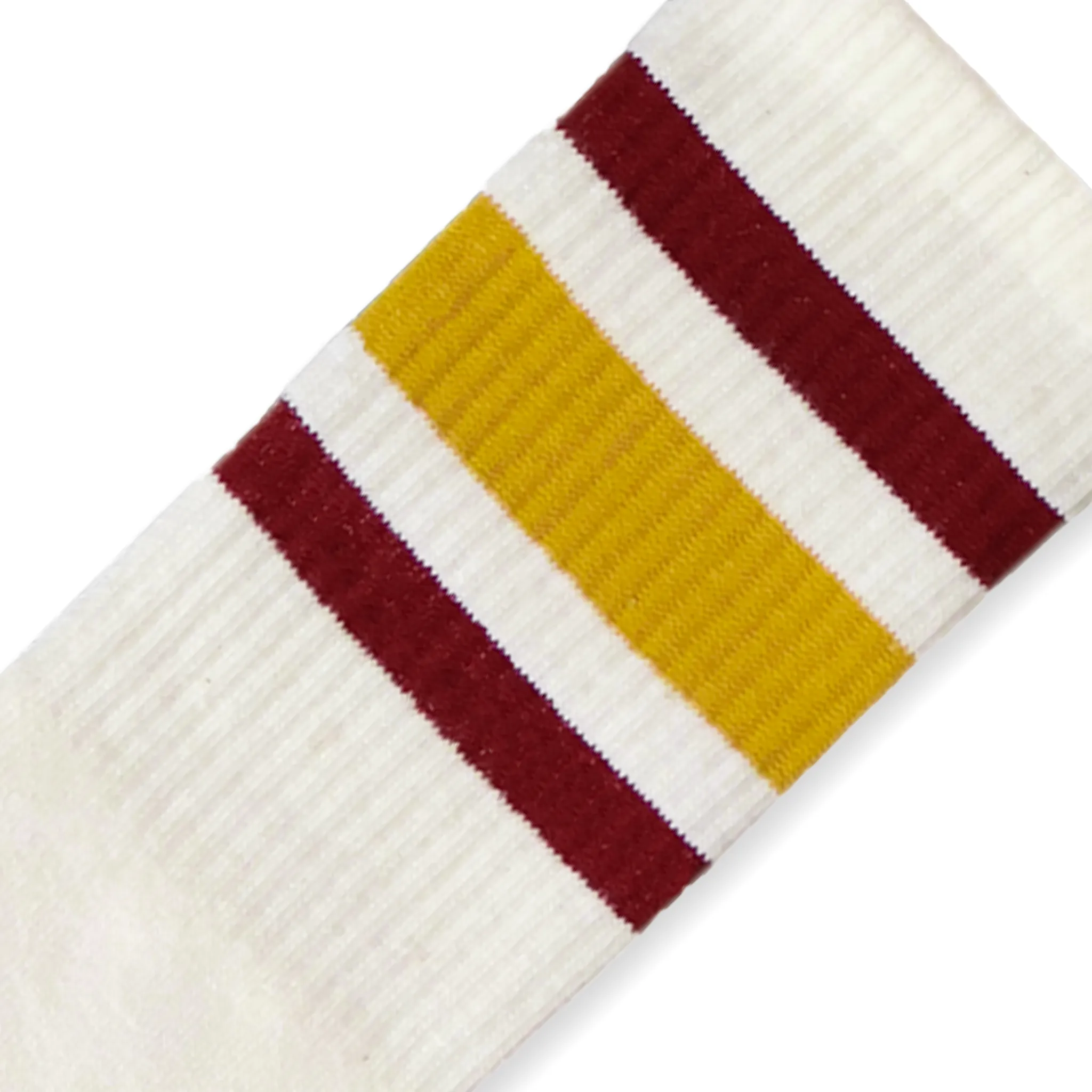 SOCCO Naturals | Cardinal Red & Brass Stripes