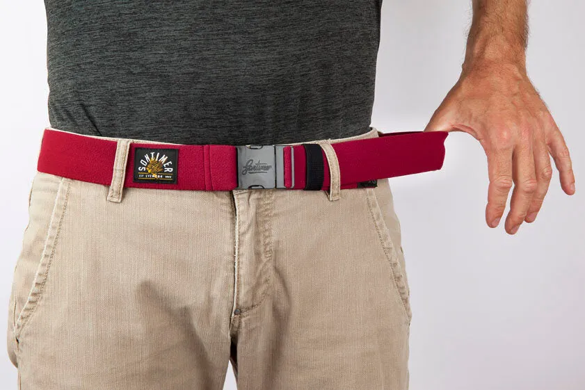 Sontimer stretch belt Burgundy