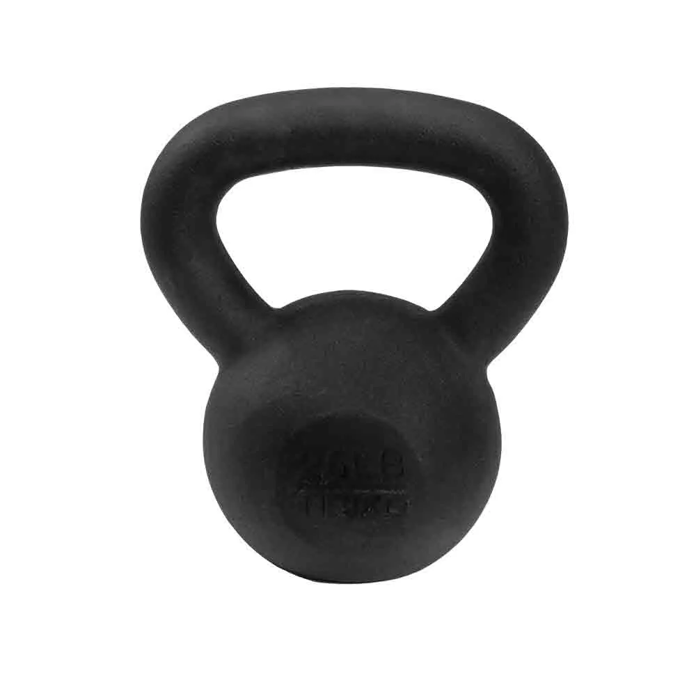 VTX 10 lb to 50 lb 7 Piece Cast Iron Kettlebell Set with Rack