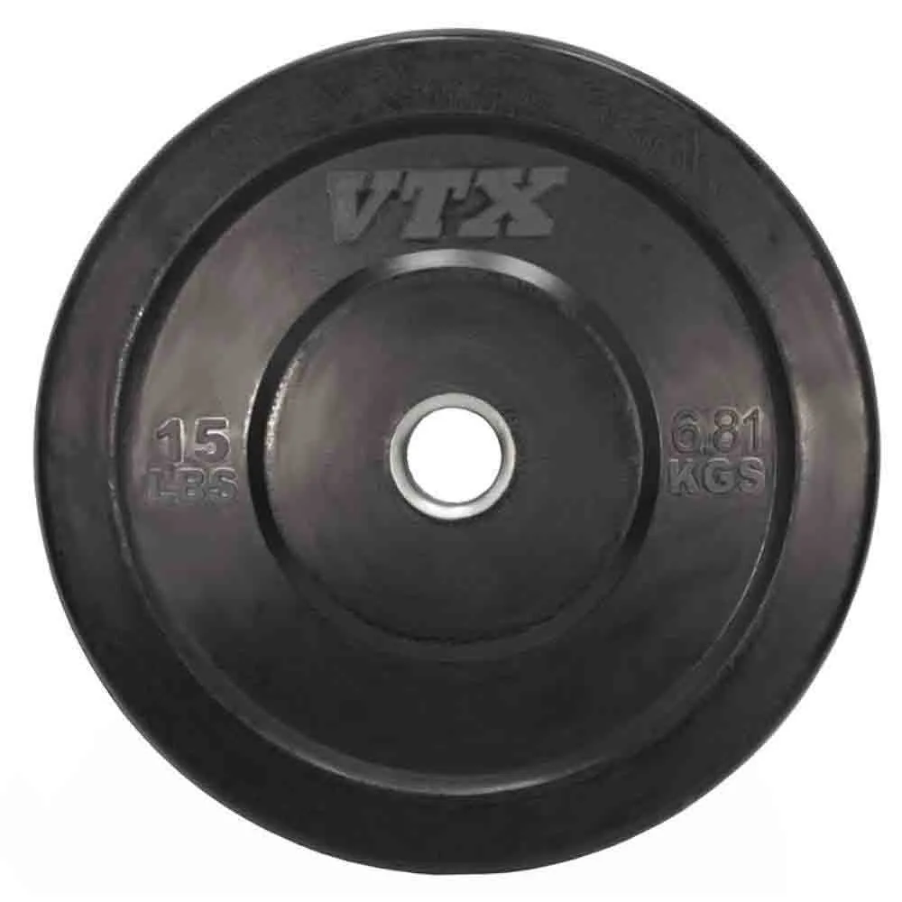 VTX 230 lbs to 410 lbs Colored Rubber Bumper Plates Set